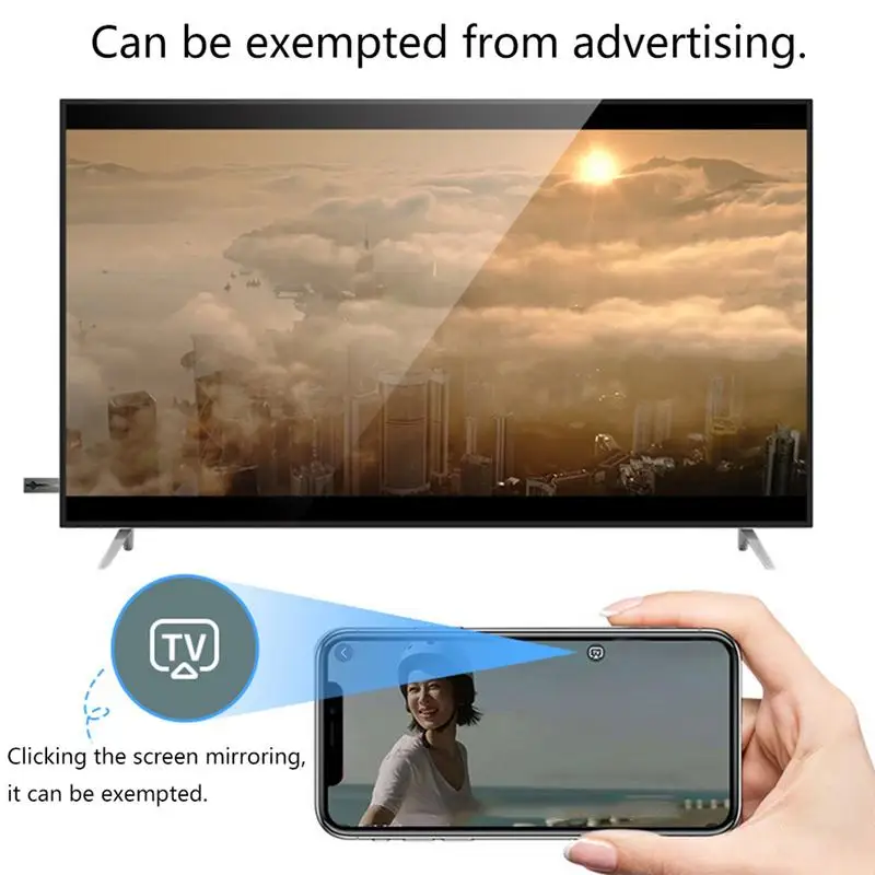 OPQ мобильный телефон беспроводной Hdmi зеркальный экран донгл Wifi Дисплей ТВ