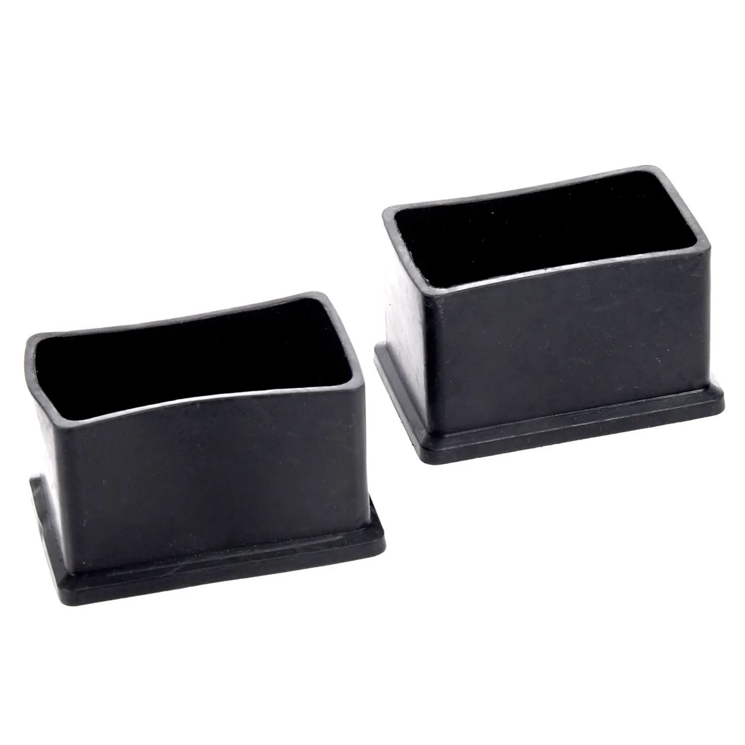 Promotion! Black Furniture Rectangular Leg Protector PVC Soft Glue Foot 30mmx50mm 2Pcs | Мебель