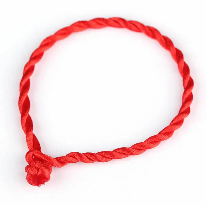 

Simple 10 Pcs Hand Braided Chinese Red Style Lucky String Rope Cord Bracelet Red Simple Style Lucky String Rope Woman'Bracelet