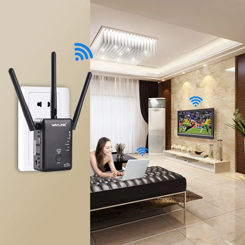 750 Мбит/с 5 ГГц 2 4 беспроводной Wifi удлинитель Ретранслятор маршрутизатор сетевой