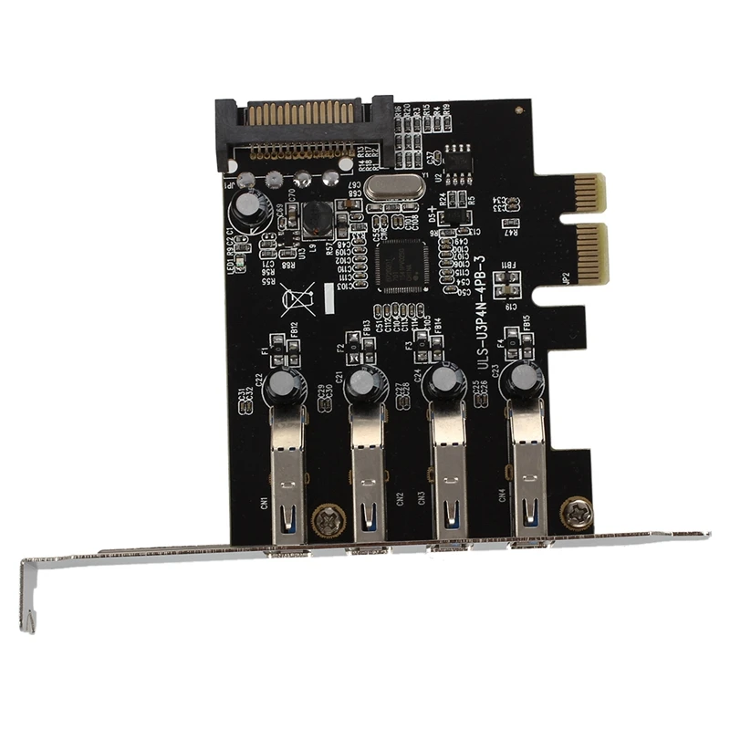 4 портовый Суперскоростной USB 3 0 PCI Express адаптер для карты контроллера 15 контактный