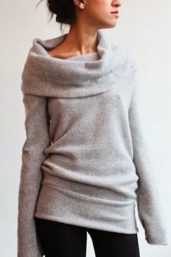

Womens Casual Loose Long Sleeve Sweatshirts Pullover Hoody Jumper Tops Clothes