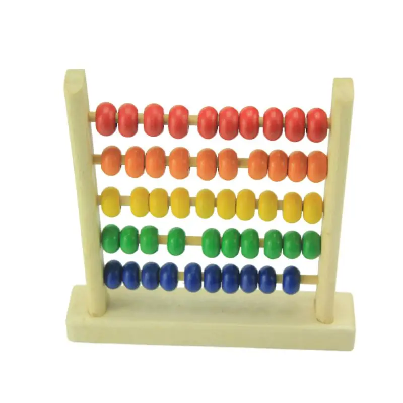 Детские математические игрушки деревянные Abacus красочные маленькие цифры