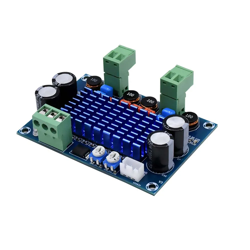 Tenghong TPA3116D2 120 Вт * 2 Цифровой HIFI усилитель плата DC5 28V шасси специальный штекер в