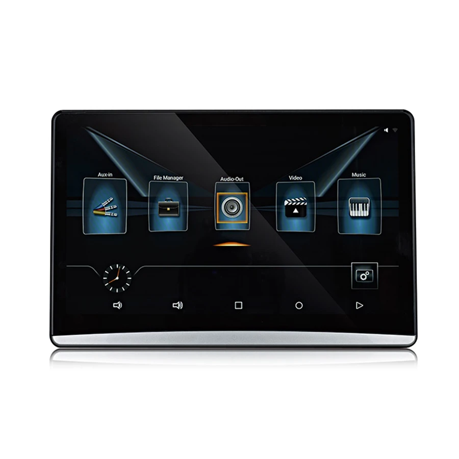 Монитор HD1080P на подголовник заднего сиденья 12 5 дюйма Android 7 1 2 + 16 ГБ Wi Fi BT