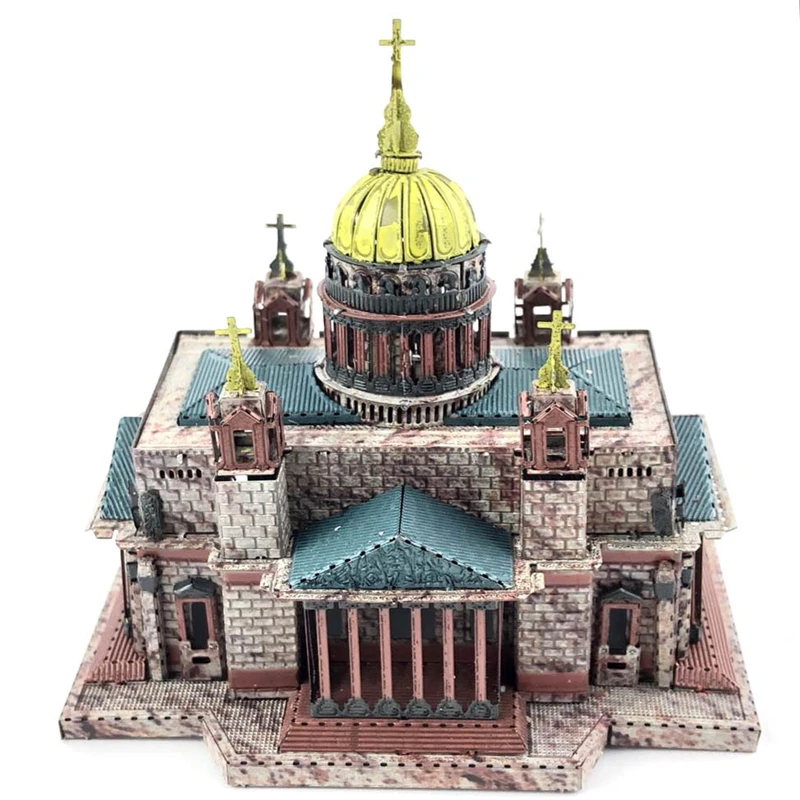 Исаакс собора 3D металлические Пазлы Duomo модель наборы лазерная резка сборка