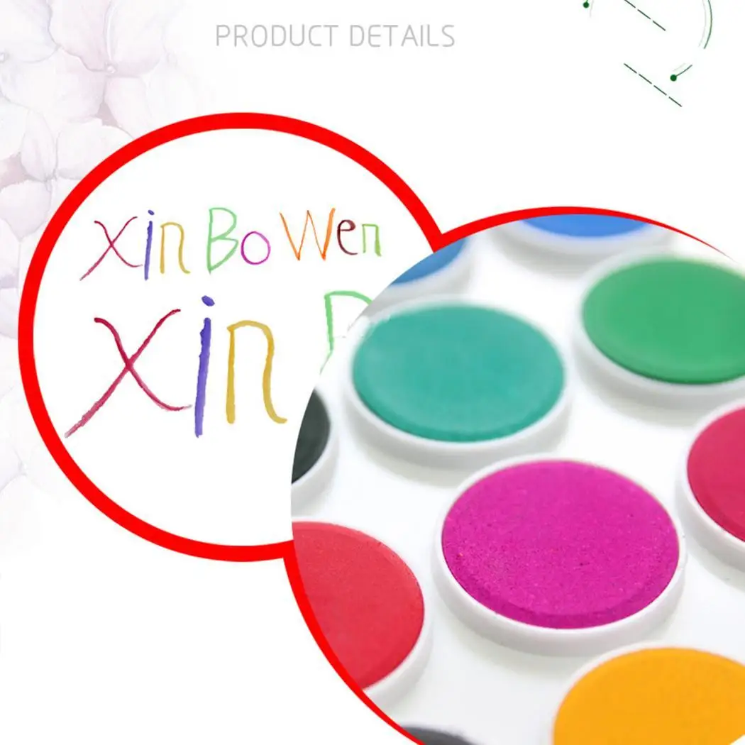 36 Colors DIY Watercolor Art Portable of Solid 2.2cm/0.9inch Paints Set Multicolor for Kids | Канцтовары для офиса и дома