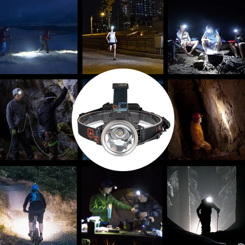 ELOS-дальний светодиодный алюминиевый водонепроницаемый головной светильник Xml-L2 |