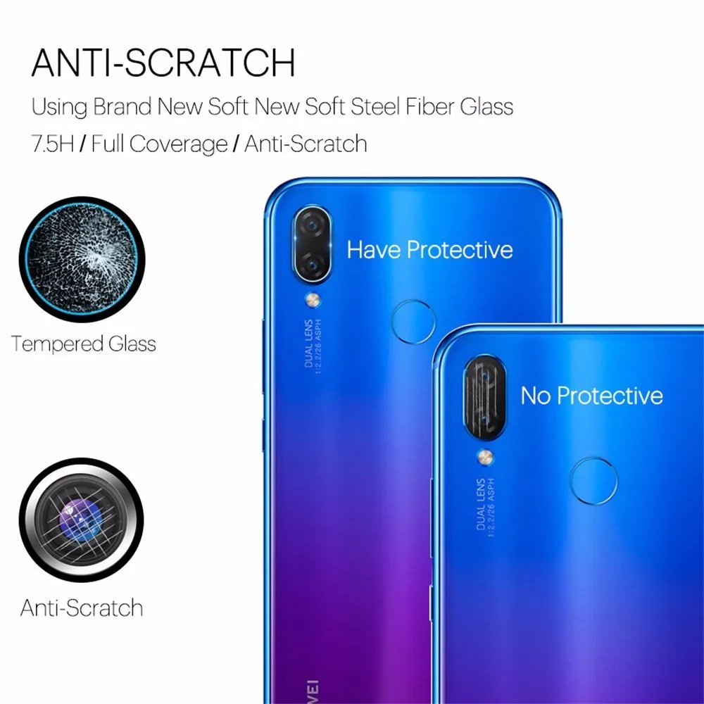 2 шт. 29D Защитная пленка для объектива камеры Honor 9i 10 20 Lite закаленное стекло задняя