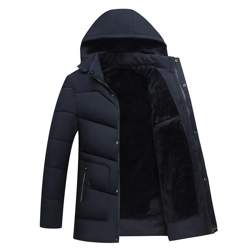 Uniqstore Новый Для мужчин куртка пальто плотные теплые зимние куртки Повседневное