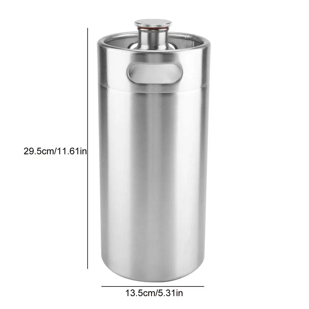 4L нержавеющая сталь мини пивной бочонок под давлением для ремесла диспенсер пива
