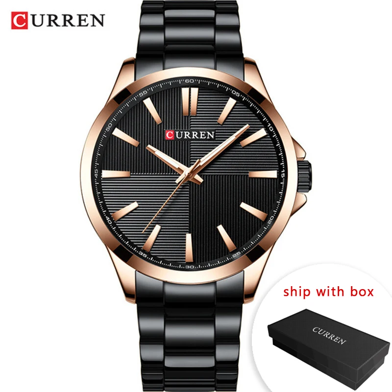 CURREN часы мужские 2019 роскошные из нержавеющей стали наручные Бизнес