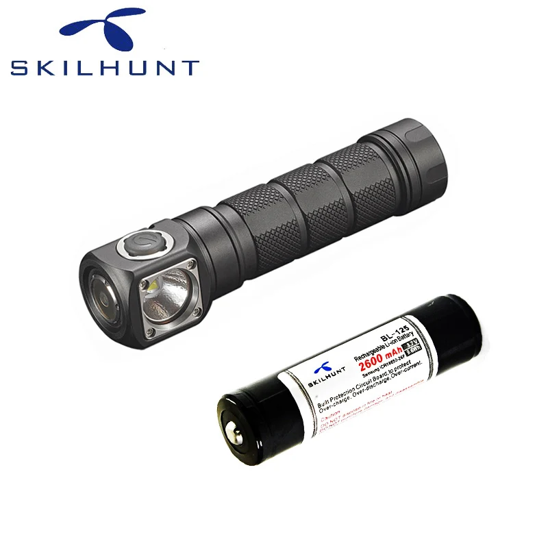 Светодиодный налобный фонарь Skilhunt H03R CREE XML-2 U4 1200 лм с аккумулятором | Лампы и