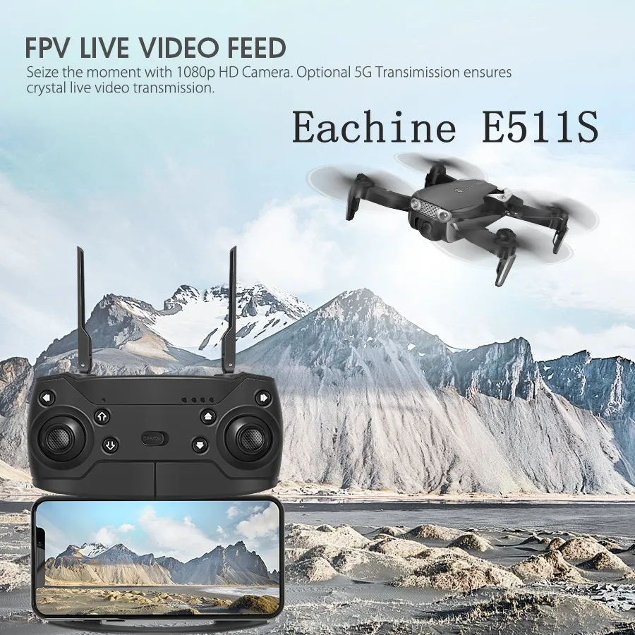 eachine e511s 24g 4ch gps 6 осевой гироскоп динам