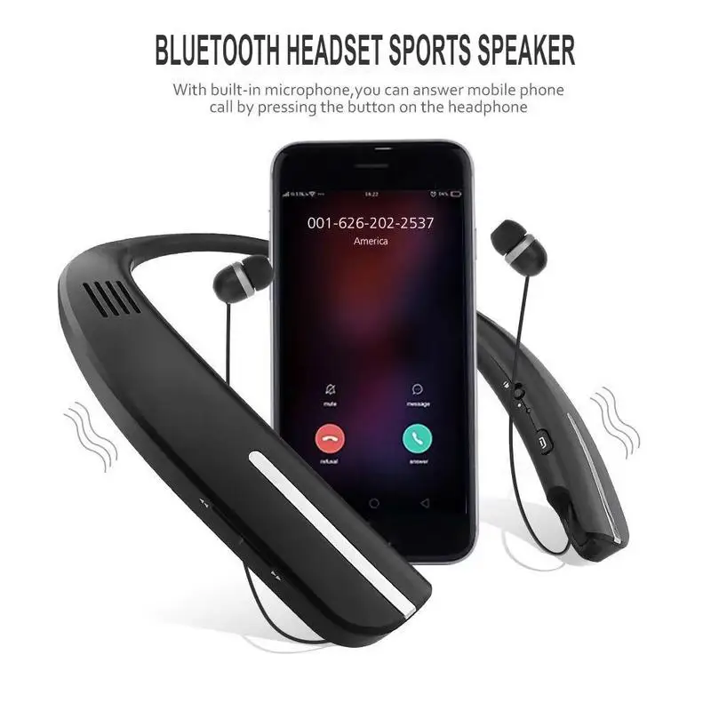 Беспроводной Bluetooth динамик Творческий шеи установлен портативный HD