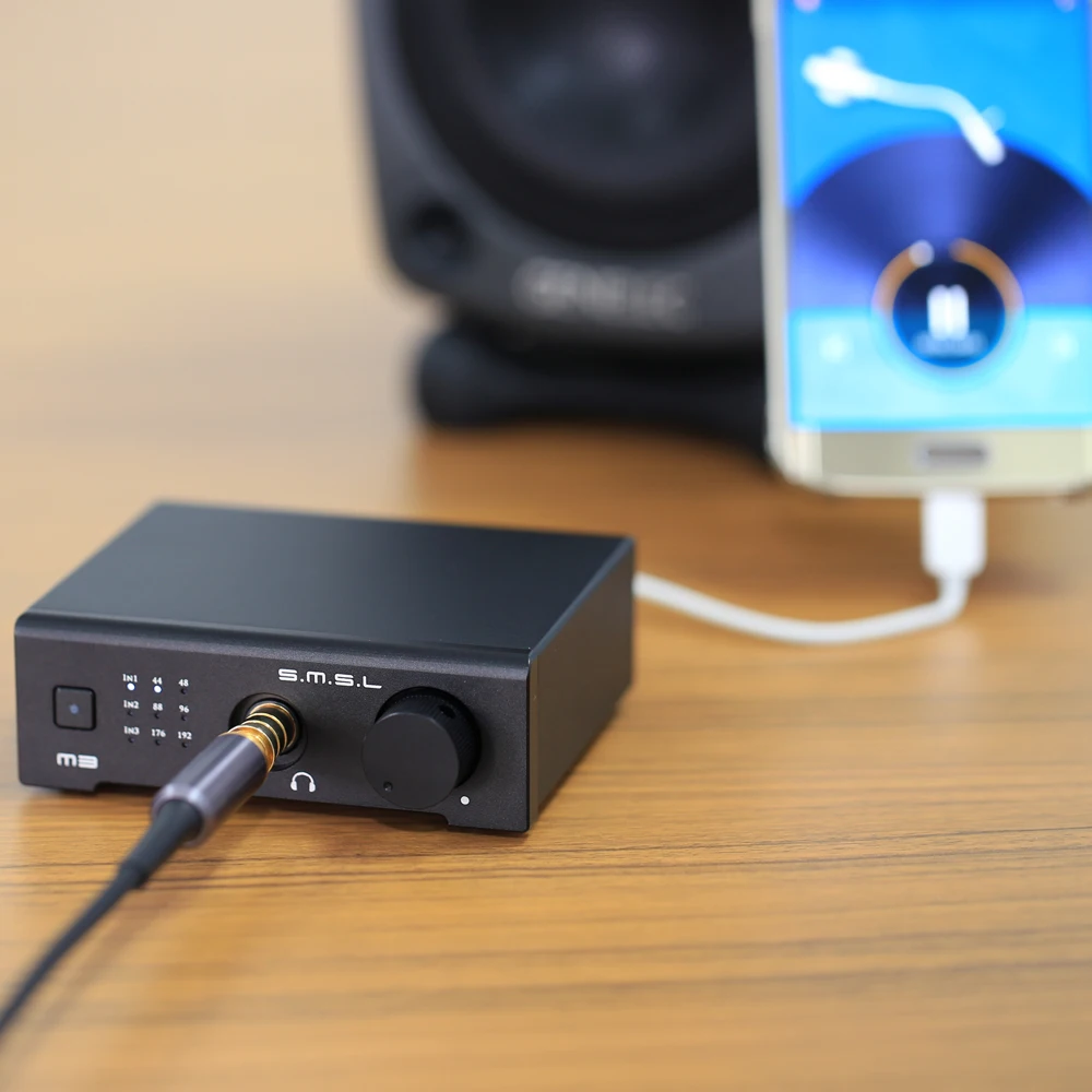 SMSL M3 портативный усилитель для наушников HiFi USB DAC AMP Многофункциональный