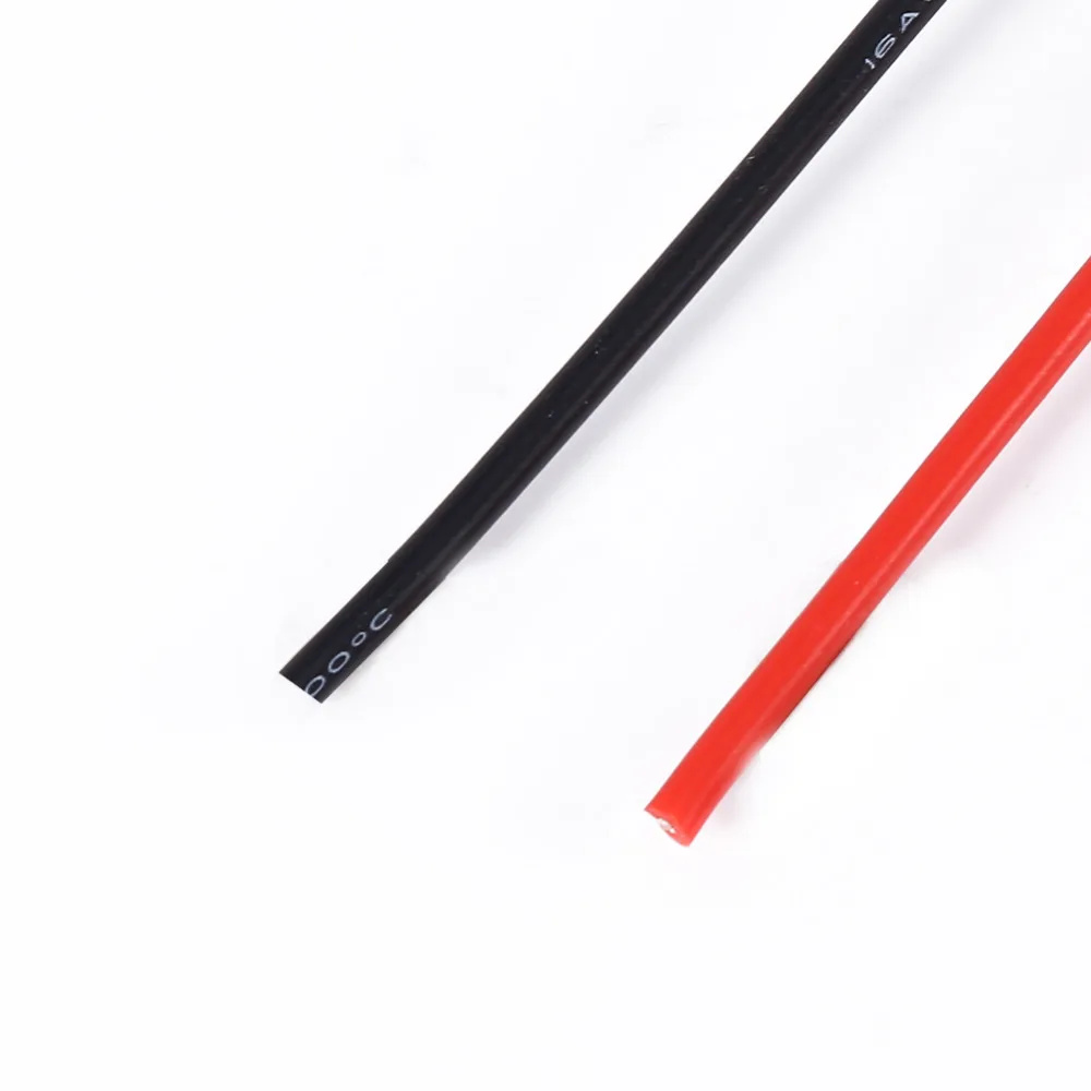 Гибкий медный кабель 16 awg 5 м 2 черный провод красный силиконовая проводка