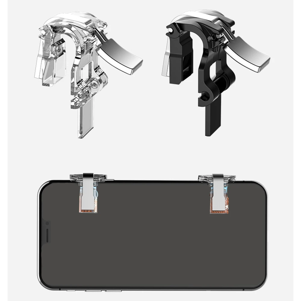 1 Pair PUBG Mobile Phone Gaming Trigger Button L1 R1 Controller Metal Game Shooter Accessories | Электроника