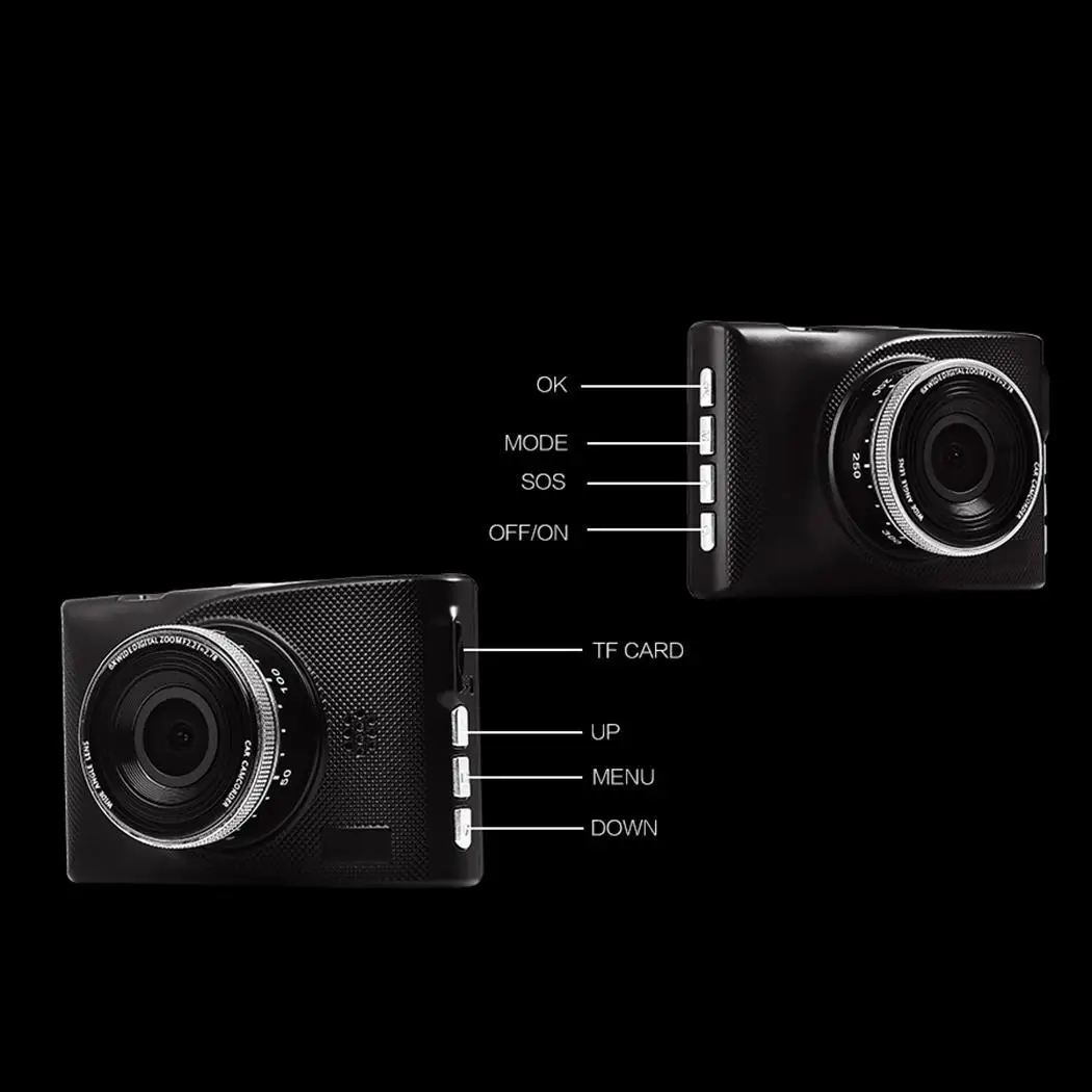 Anytek Q99D 3 ''FHD 1080 P Автомобильный видеорегистратор g сенсор ночного видения Dash Cam