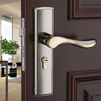 european bedroom lock hold hand lock indoor door golden lock gun hand mechanics lock handle