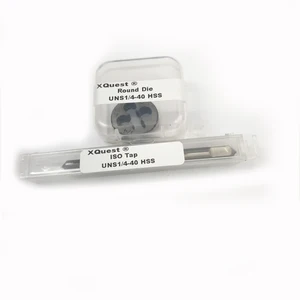 Набор метчиков и плашек UNC 14, 14-20, 14-24, 14-26, 14-27, UNF 14-28, 14-32, с унифицированной резьбой, 14-36, 14-40, 2 шт.