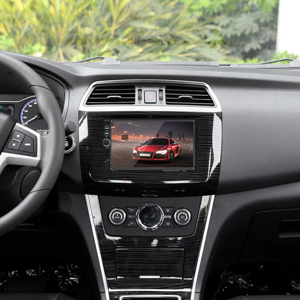 Автомагнитола HEVXM 7020G 7 дюймов 1 DIN сенсорный экран 1024*600 DVD MP5 видеоплеер + задняя
