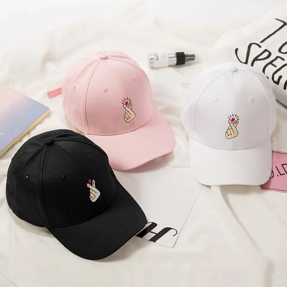 Модная вышивка жесты палец бейсболки Регулируемые Snapback кепки для девочек и
