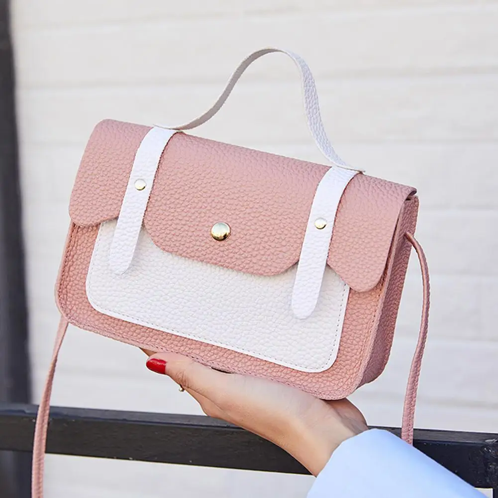 2019 Summer Fashion Women Shoulder Bag Mini Leisure Matching Color Square Shape Messenger Bags PU leather Handbags Clutch | Багаж и сумки