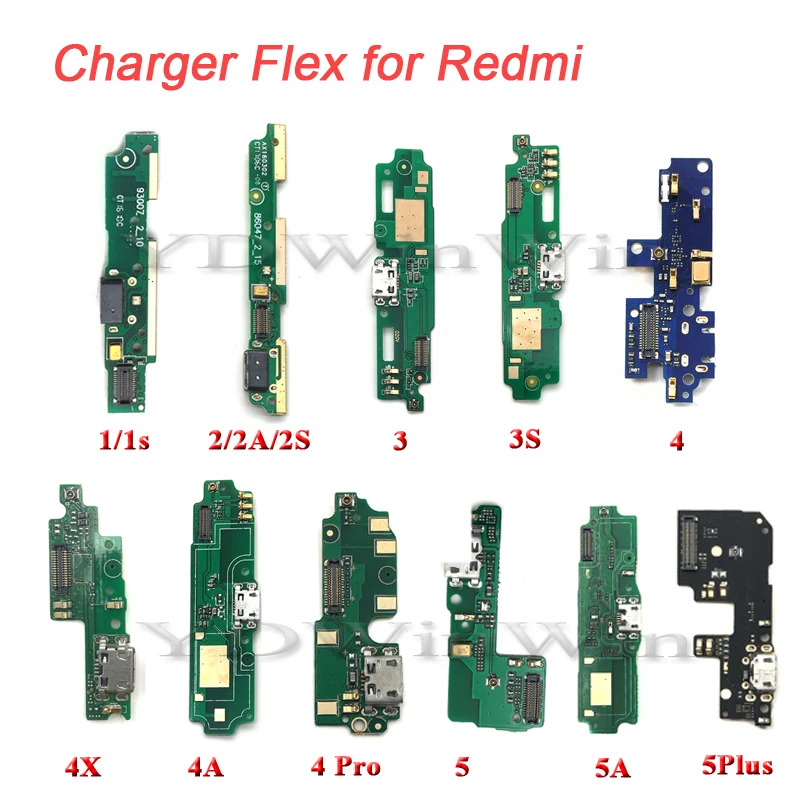Шлейф для зарядного устройства Micro USB Xiaomi Redmi 4 Pro 4A 4X 5 5A 5plus 1 1S 2 3 3S 50 шт.|Шлейфы