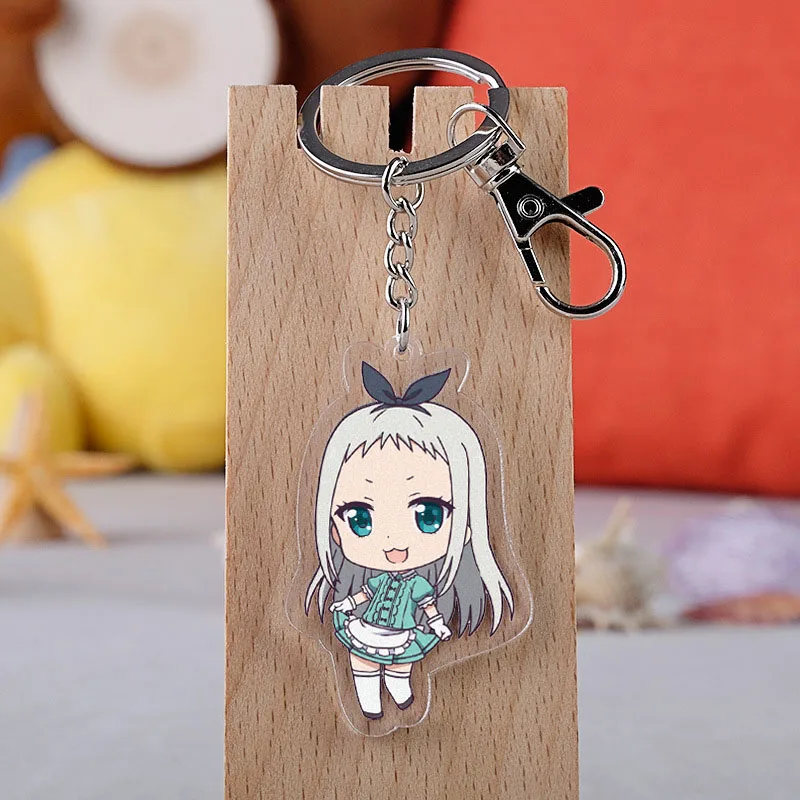 Брелок в виде мультяшной фигурки аниме Blend S брелок для автомобильных ключей