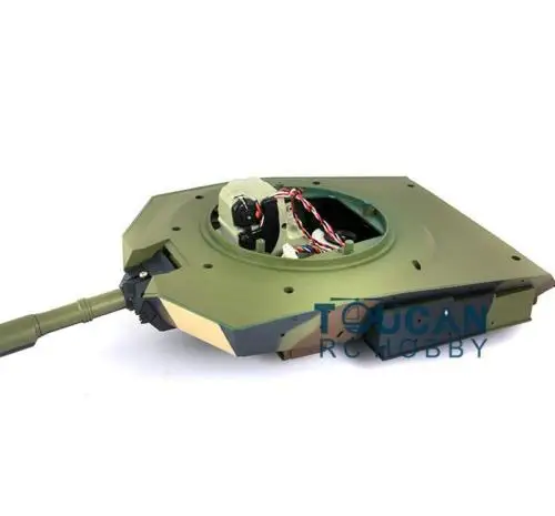 5 2 VHenglong 1/16 США M1A2 Abrams RC Танк 3918 камуфляжная зеленая пластиковая башня W/ BB блок