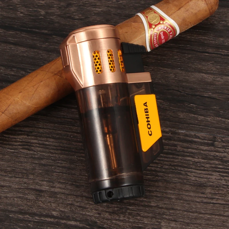 COHIBA гаджеты ветрозащитная 3 лампочки портативная прозрачная пластиковая