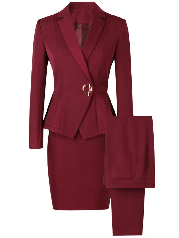 

Correct Dress Woman Suit 2019 Autumn New Pattern Ol Occupation Ma'am Dress Fashion Beauty Salon Work Clothes Suit Loose Coat