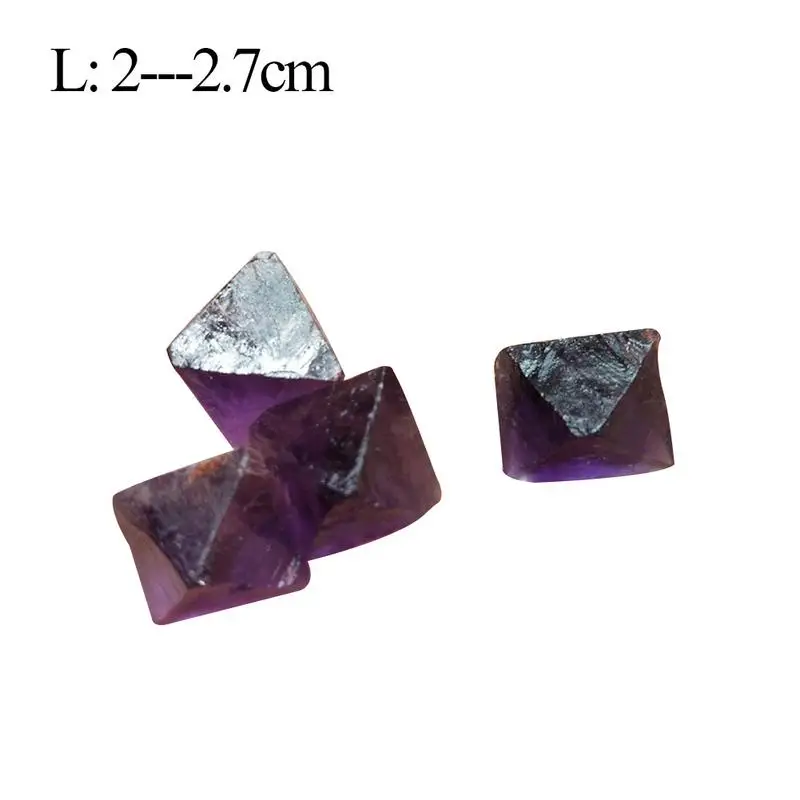 Натуральный натуральный октахедральный цветной зеленый фиолетовый флюорит