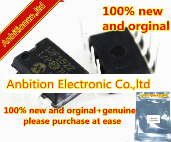 

10pcs 100% new and orginal PIC12F1822-I/P DIP8 8/14-Pin Flash Microcontrollers in stock