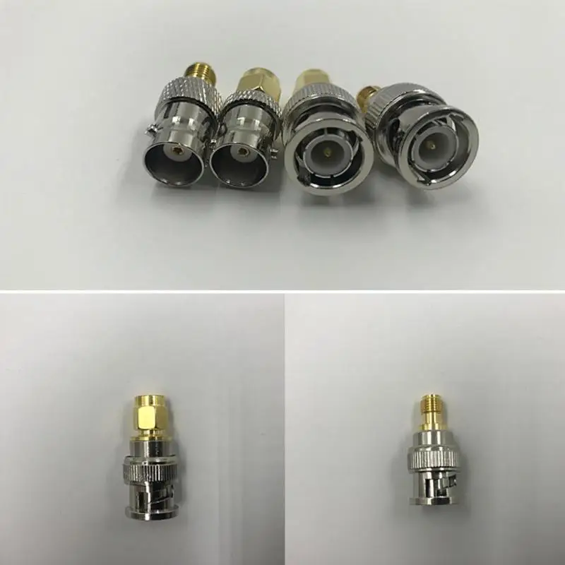 4 шт. BNC Female to SMA Male To коннекторы Тип RF коннектор адаптер Набор тестовых