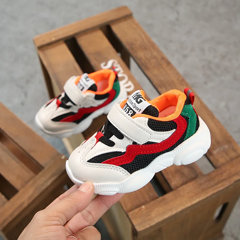 Brand Sports Shoes 2019 Spring new fashionable net breathable leisure sports running shoes for girls boys | Детская одежда и обувь