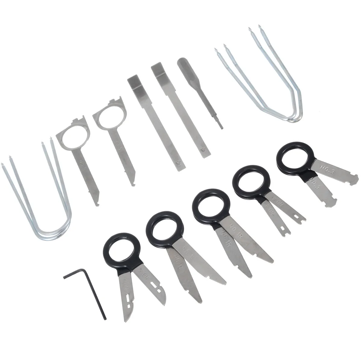 

20pcs/set Professional Car Radio Removal Key Tool Kit Audio Tools Keys Stereo CD Repair Hand Tools Set Removal Tool