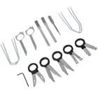 20 шт.компл., профессиональный автомобильный набор инструментов для удаления ключей, аудио инструменты, ключи, стерео CD ремонт, ручные инструменты, набор инструментов для удаления