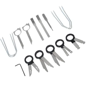 20 шт.компл., профессиональный автомобильный набор инструментов для удаления ключей, аудио инструменты, ключи, стерео CD ремонт, ручные инструменты, набор инструментов для удаления