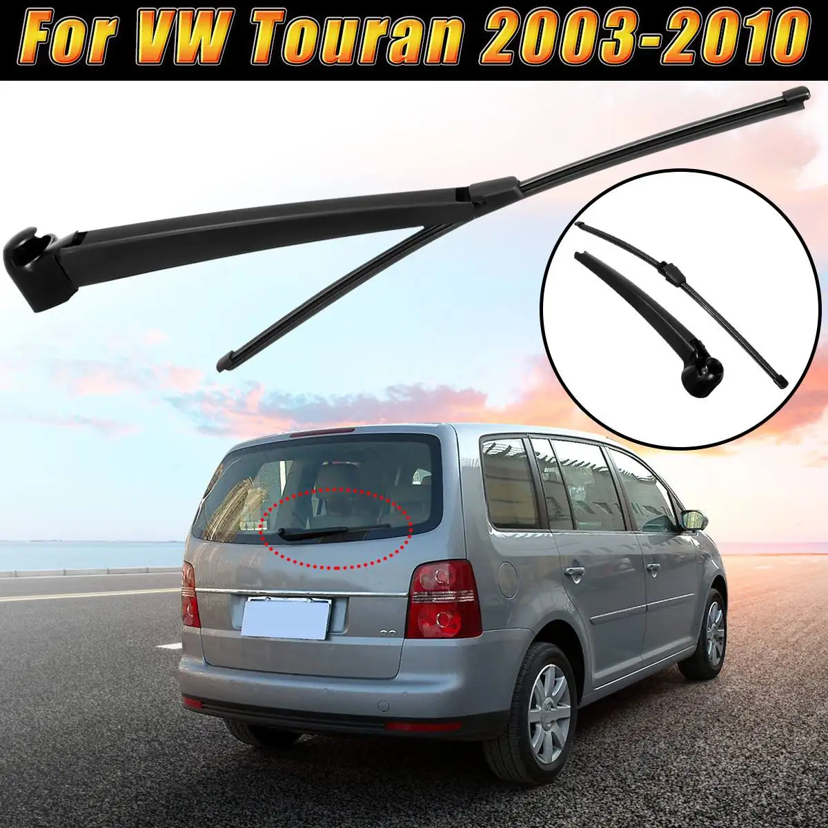 Стеклоочиститель для заднего стекла VW Touran 2003 2004 2005 2006 2007 2008 2009 2010 1