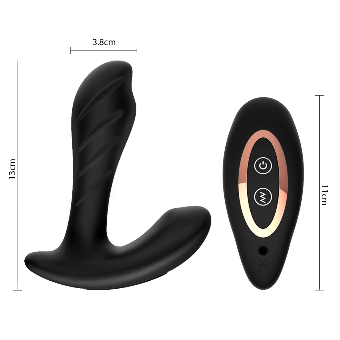 Мужская Анальная пробка задний массажный вибратор простаты 7 частоты двойной