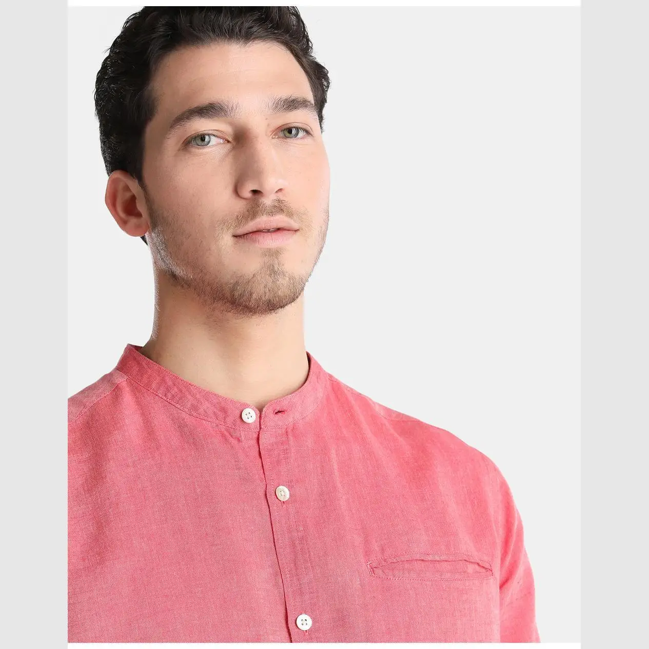 UNIT-MAN-TEXTILE-SHIRT S-MAN'S SHIRT UNIT LINEN NEW FIT |