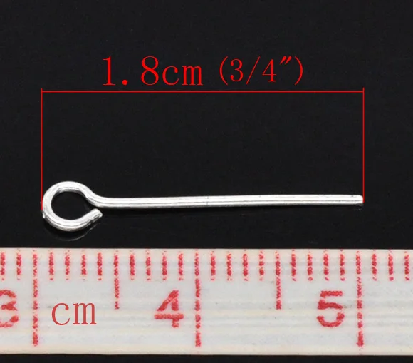 Симпатичные Посеребренные штифты 18x800 мм (21 калибр) 0 7 шт. (B01720)|jewelry kabbalah|jewelry diyjewelry