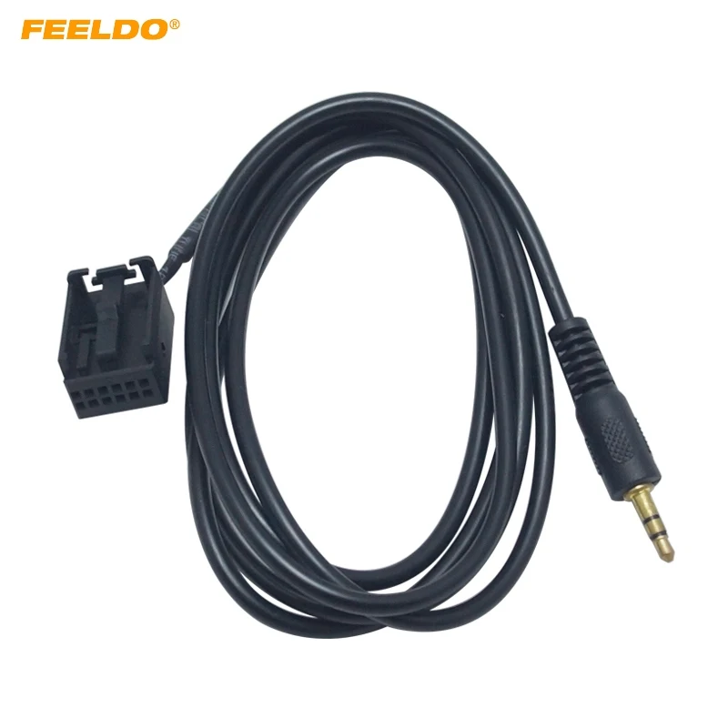 FEELDO 10 шт. автомобильный 12PIN Audi радио 3 5 мм AUX IN Кабель адаптер для Opel CD30 MP3 CDC40 CD70 NAVI