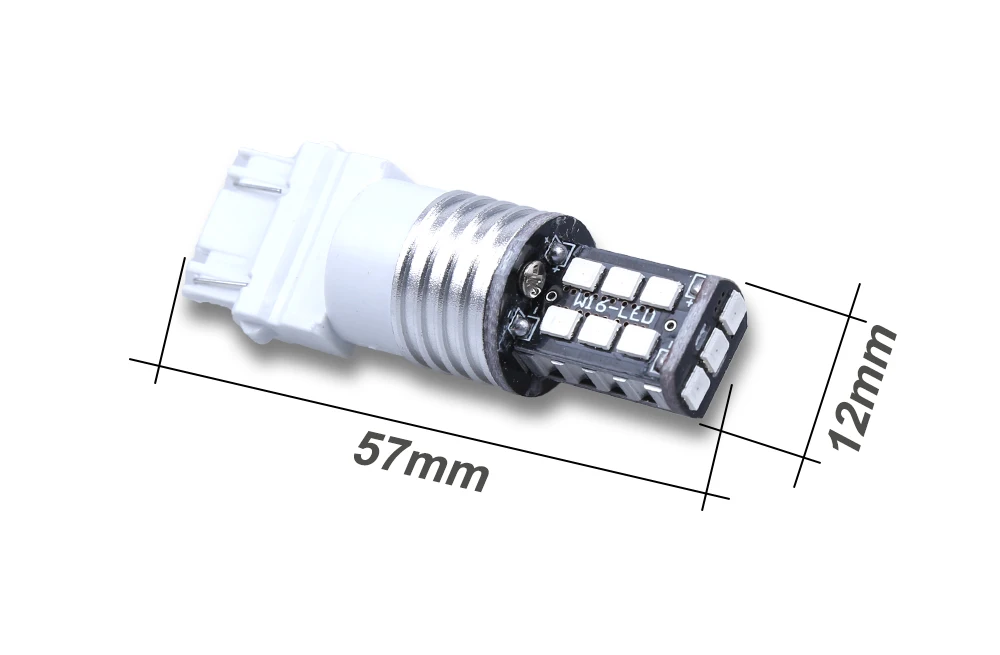 1 шт. Белый/янтарный без гипервспышки 3157 2835 Чип 15SMD светодиодный переключатель для