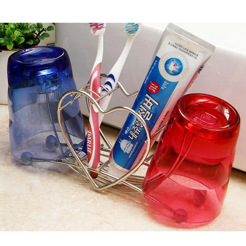 Сердце образный держатель для зубной щетки Ванная комната общежития стиральная