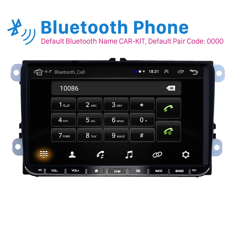Автомобильный GPS навигатор Harfey 9 &quotHD стерео Android 8 1 для VW Volkswagen Golf Polo Tiguan Passa MK5 MK6 Jetta