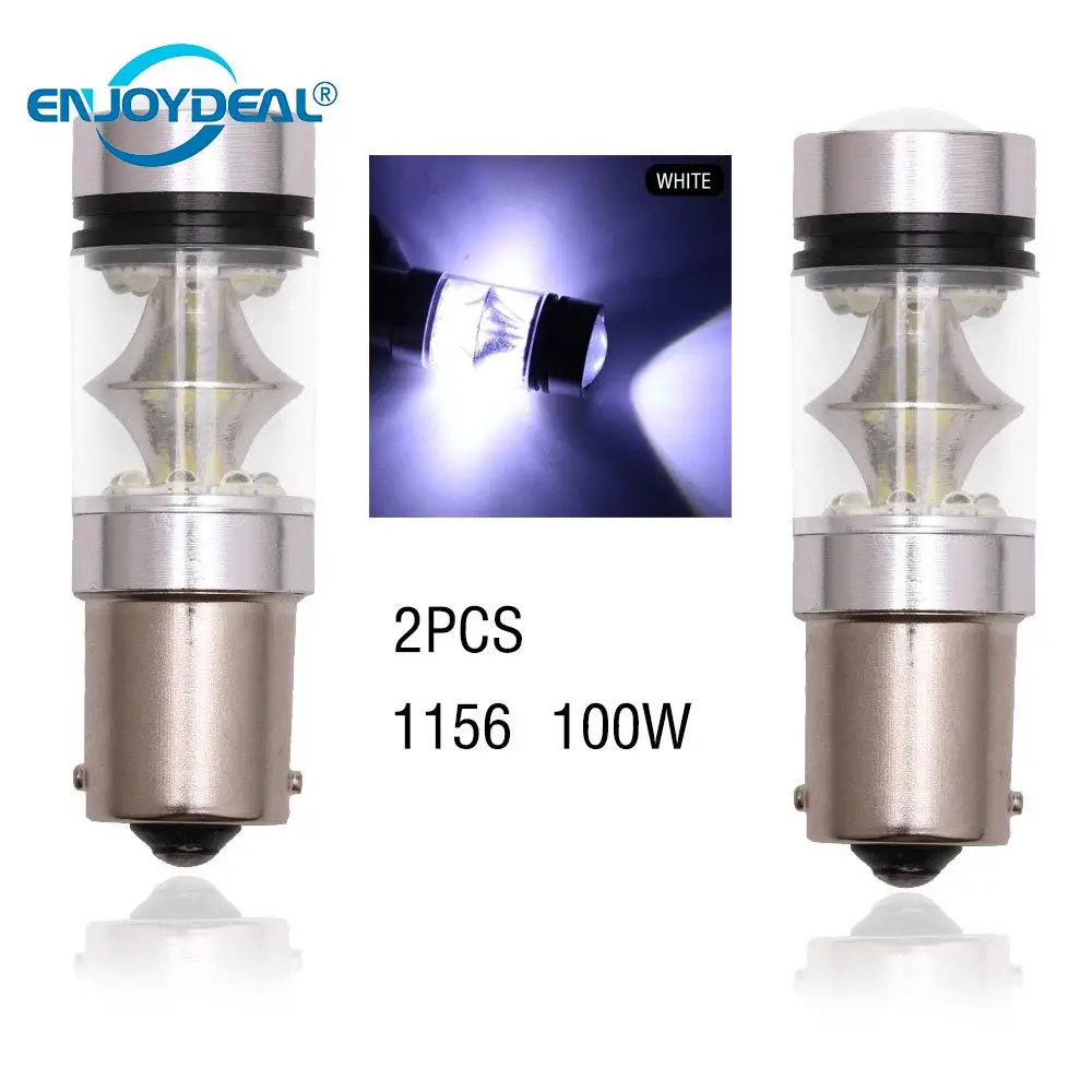 Супер яркая 2 шт. 1156 2828 SMD Светодиодная лампа 100 Вт LED C ar D RL противотуманная фара