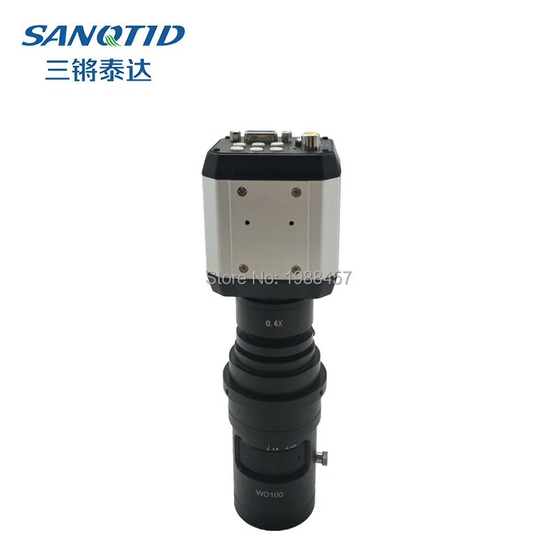 HD 2.0MP 1080P 30fps Industrial Digital Electron Microscope Camera VGA USB BNC Output Mobile Maintenance + 0.4X lens | Инструменты